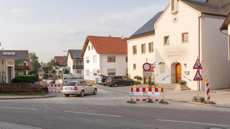 So sieht die Baustelle in der Döckinger Straße in Wolferstadt aus.