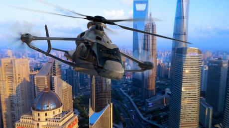 Als Hochgeschwindigkeitshubschrauber soll der „Racer“ – so der Name des Forschungsprojekts – einmal mehr als 400 Stundenkilometer schnell sein. Einen Eindruck davon soll diese Animation von Airbus Helicopters vermitteln.