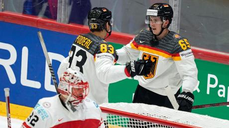 Deutschlands Eishockey-Männer feierten auch gegen Dänemark einen Sieg.