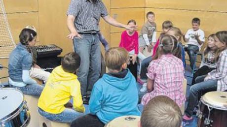 Einen tollen Trommelvormittag erlebten die Eurasburger Grundschüler.  