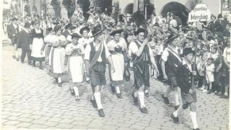 So sahen die Paartaler beim Festzug durch Landshut 1949 aus. 