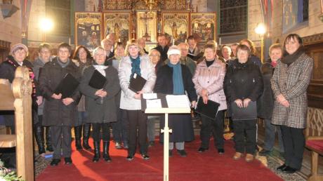 Die Chorgemeinschaft Mittelstetten hatte ihr traditionelles Weihnachtssingen in der Mittelstettener Kirche. 
