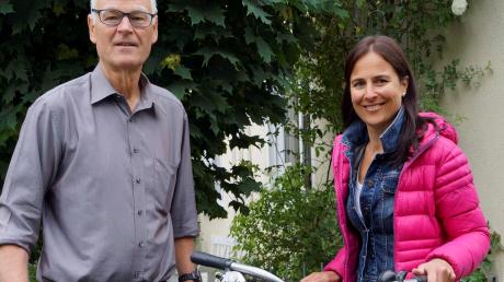 Sie wollen gegen die geplante Osttangente mit der Sternradtour ein deutliches Zeichen setzen: Wolfhard von Thienen, Sprecher A-KO, und Organisatorin Christina Haubrich.