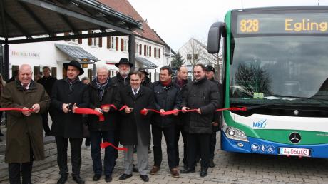 Neue Regionalbuslinie eröffnet in Egling. 