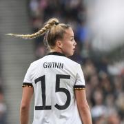 Wann und wo spielt die deutsche Frauen-Fußball-Nationalmannschaft 2023? Wir haben alle Termine für Sie als Spielplan zusammengefasst. Hier zu sehen: Giulia Gwinn.