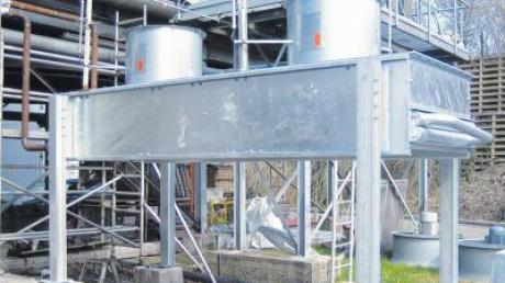 Während der Revision der Pyrolyse in Burgau wurde die Anlage auf Vordermann gebracht. Das Bild zeigt den neuen Turbinenkühler.  