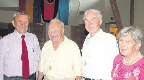 Der Heimatausschuss Kohlbachtal fast vollständig: (von links) Herbert Biefel, August Köhler, Bruno Krischker und Helma Roisch. 