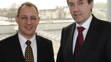 Stefan Kober (links) hat bei der Alko Kober SE den Posten des Vorstandsvorsitzenden von seinem Cousin Roland Kober übernommen.  

