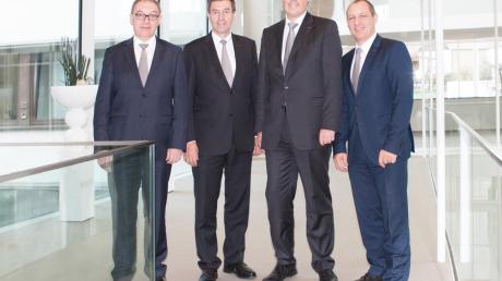 Der neue Vorstand der Alko Kober SE: (von links) Harald Kober, Roland Kober, Dr. Nico Reiner und Stefan Kober.  
