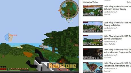RobstoneLP zeigt, wie Minecraft geht – wie man in dem Internetspiel zum Beispiel zu Holzkohle kommt. 