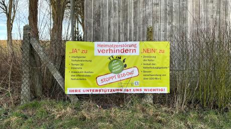 Einige Menschen aus der Region wollen die geplante Ortsumfahrung Ichenhausen-Kötz verhindern. 