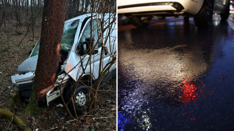 Wegen spiegelglatten Straßen an manchen Stellen kommt es am Dienstagmorgen zu mehreren Unfällen im Kreis Günzburg.