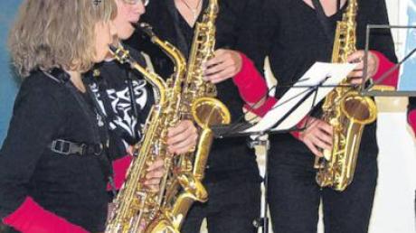 Das Saxofon-Ensemble gefiel bei der Premiere in der KiSt. 