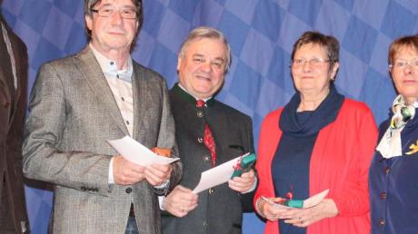 Für 50-jährige Mitgliedschaft wurden geehrt: (von links) Johann Hugel, Dr. Reinhard Rüger und Marianne Schuler.
