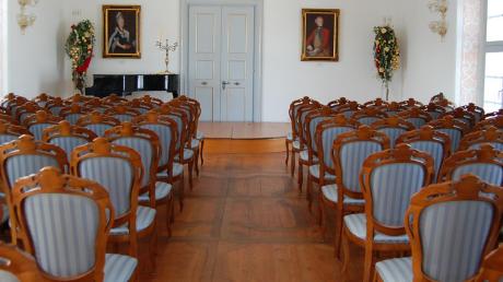 Der Barocksaal im französischen Anbau des Illertisser Vöhlinschlosses ist ein Schmuckstück – und steht künftig einmal im Monat auch für Trauungen zur Verfügung. 