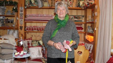 Im Geschäft „Gut be-Tucht“ von Gudrun Clausen erwartet die Besucher im Adventsstüble eine Vielfalt an Stoffen und genähten Unikaten. 