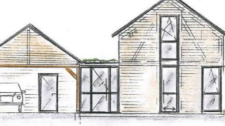 Die Zeichnung zeigt, wie das geplante Mini-Haus in Mohrenhausen aussehen könnte. 