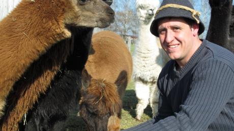 Pit Rauscher züchtet Alpakas in Rammingen. 