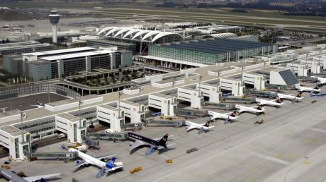 Das undatierte Foto zeigt das Terminal 2 des Münchner Fluhafens.