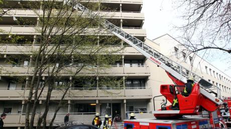 Augsburg - Feuerwehr - Feuerwehreinsatz - Brand - Feuer - Untere Jakobermauer