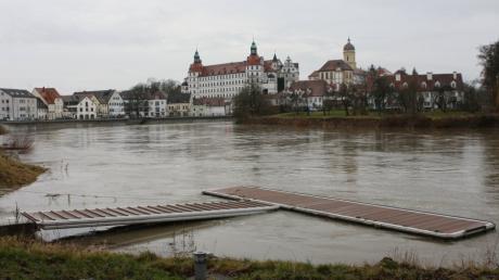 Die Donau hatte am Montag ihren höchsten Stand seit einem Jahr.