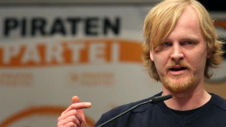 Wilm Schumacher, der Generalsekretär der Piratenpartei sprach am Politischen Aschermittwoch in Ingolstadt.