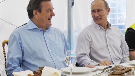 Gerhard Schröder und Wladimir Putin.