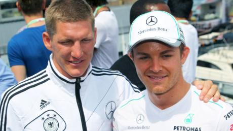 Vor dem Rennen von Monaco trafen sich Bastian Schweinsteiger und Nico Rosberg.