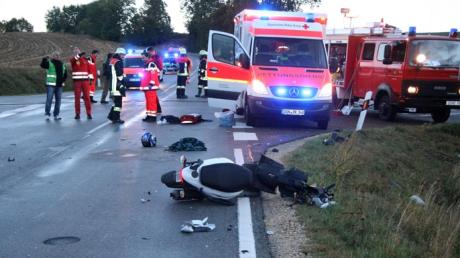 Ein schwerer Unfall ereignete sich auf der Staatsstraße zwischen Reimlingen und Hohenaltheim.