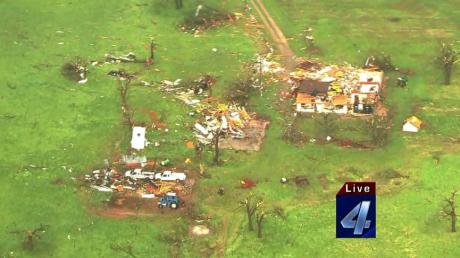 Fernsehbilder lassen das Ausmaß der Zerstörung, das Tornados in Oklahoma angerichtet haben, nur erahnen.