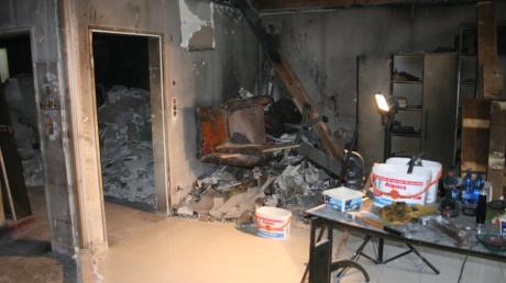 Durch Brandstiftung wurde die Praxis des Heilercentrums Bad Wörishofen von Waltraud Bleile völlig zerstört.