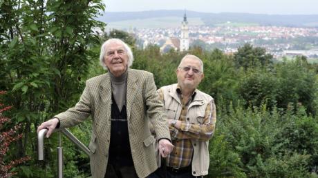 Der 91-jährige Otto Kuchenbauer (links) aus Donauwörth hat die Schlacht bei Federowa 1943 überlebt. Durch einen Artikel in unserer Zeitung fand er kürzlich Georg Berky, 75 (rechts), den Sohn eines gefallenen Freundes. 