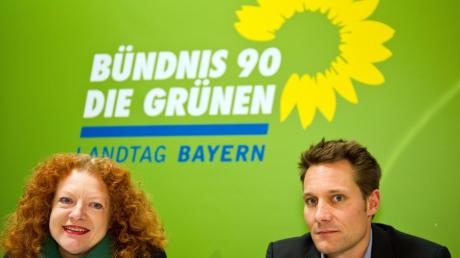 Margarete Bause und Ludwig Hartmann führen künftig die Grünen-Fraktion im Landtag. Beide wurden ohne Gegenkandidaten gewählt. 
