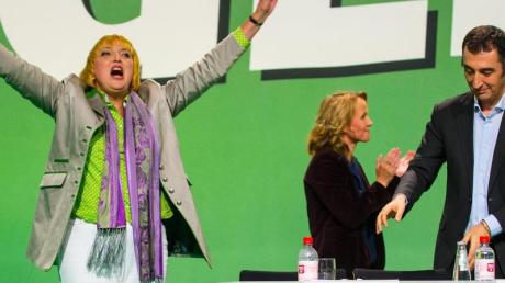 Für die scheidende Grünen-Parteichefin Claudia Roth war es ein emotionaler Abschied.