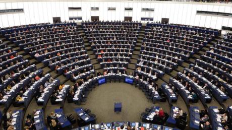 Das Europäische Parlament in Brüssel. 