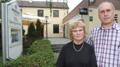 Die neuen Pächter der TSG-Sportgaststätte in der Schillstraße: Katharina Tillich und Johann Christel