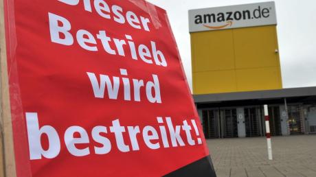 Das Amazon-Logistikzentrum wird wie vier andere in Deutschland von der Gewerkschaft ver.di bestreikt.