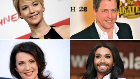 Viele Stars schätzen "Wetten,dass..?" als Werbeplattform für ihre Aktivitäten. In Graz sind Jennifer Lawrence, Hugh Grant, Iris Berben und Conchita Wurst zu Gast.