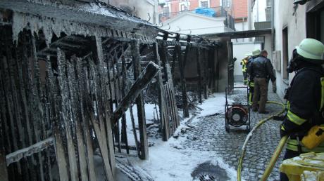 In der Augsburger Innenstadt ist am Sonntag ein Feuer ausgebrochen.