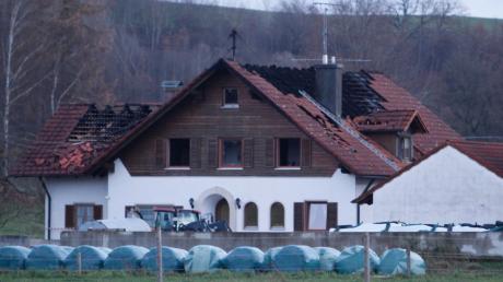 Der Tag nach dem Brand in Apfeldorf.