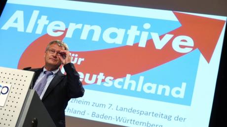 Auch in Baden-Württemberg würde die Alternative für Deutschland in den Landtag ziehen, so Umfragen. Im Bild Jörg Meuthen beim baden-württembergischen Landesparteitag der AfD.