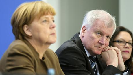 Angela Merkel, Horst Seehofer und Andrea Nahles kommen am Donnerstag zu einem Krisentreffen im Kanzleramt zusammen.