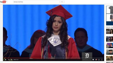 Die 18-jährige Larissa Martinez hat sich bei der Abschlussrede an ihrer Highschool als illegale Einwanderin geoutet.