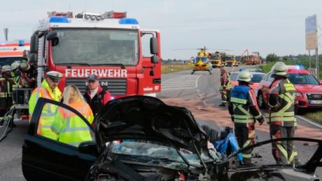 Bei einem Unfall bei Pürgen im Landkreis Landsberg ist eine Frau schwer verletzt worden.