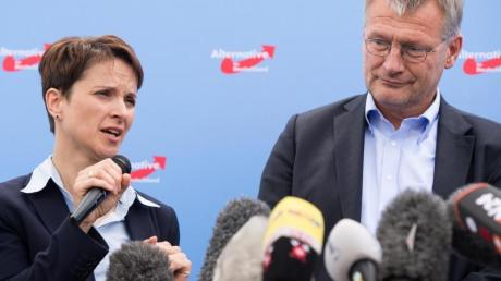 Frauke Petry und Jörg Meuthen, Sprecher des AfD-Bundesvorstands, gelten als zerstritten. Am Parteikonvent wollen sie ihre Streitigkeiten jedoch beilegen.
