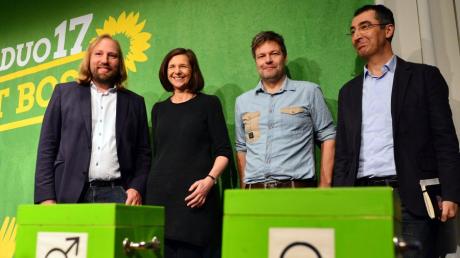 Cem Özdemir und Katrin Göring-Eckardt gehen für die Grünen in den Bundestags-Wahlkampf.