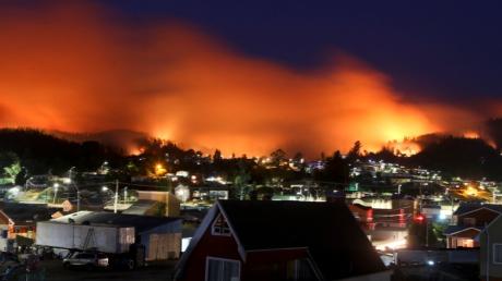 Durch die schlimmsten Waldbrände in der Geschichte Chiles sind bisher schon 370.000 Hektar Land zerstört worden.