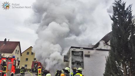 In einem Haus in Aystetten (Landkreis Augsburg) ist ein Feuer ausgebrochen. 