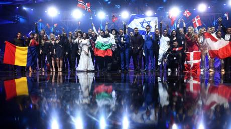 Nach dem zweiten Halbfinale des Eurovision Song Contest (ESC) in Kiew stehen die Finalisten fest. +++c dpa - Bildfunk+++
