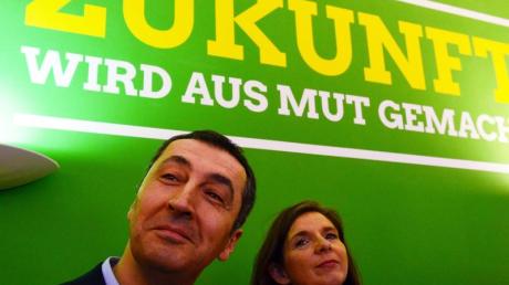 Die Bundesvorsitzenden der Partei Bündnis 90/Die Grünen, Cem Özdemir und Katrin Göring-Eckardt.